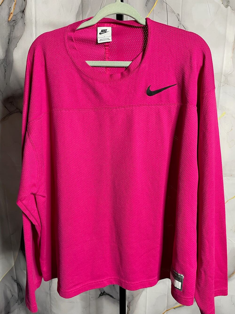 Nike Air Stussy Long Sleeve Shirt Fireberry Sz. Large